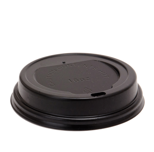 12 - 16oz cup lids (Black)